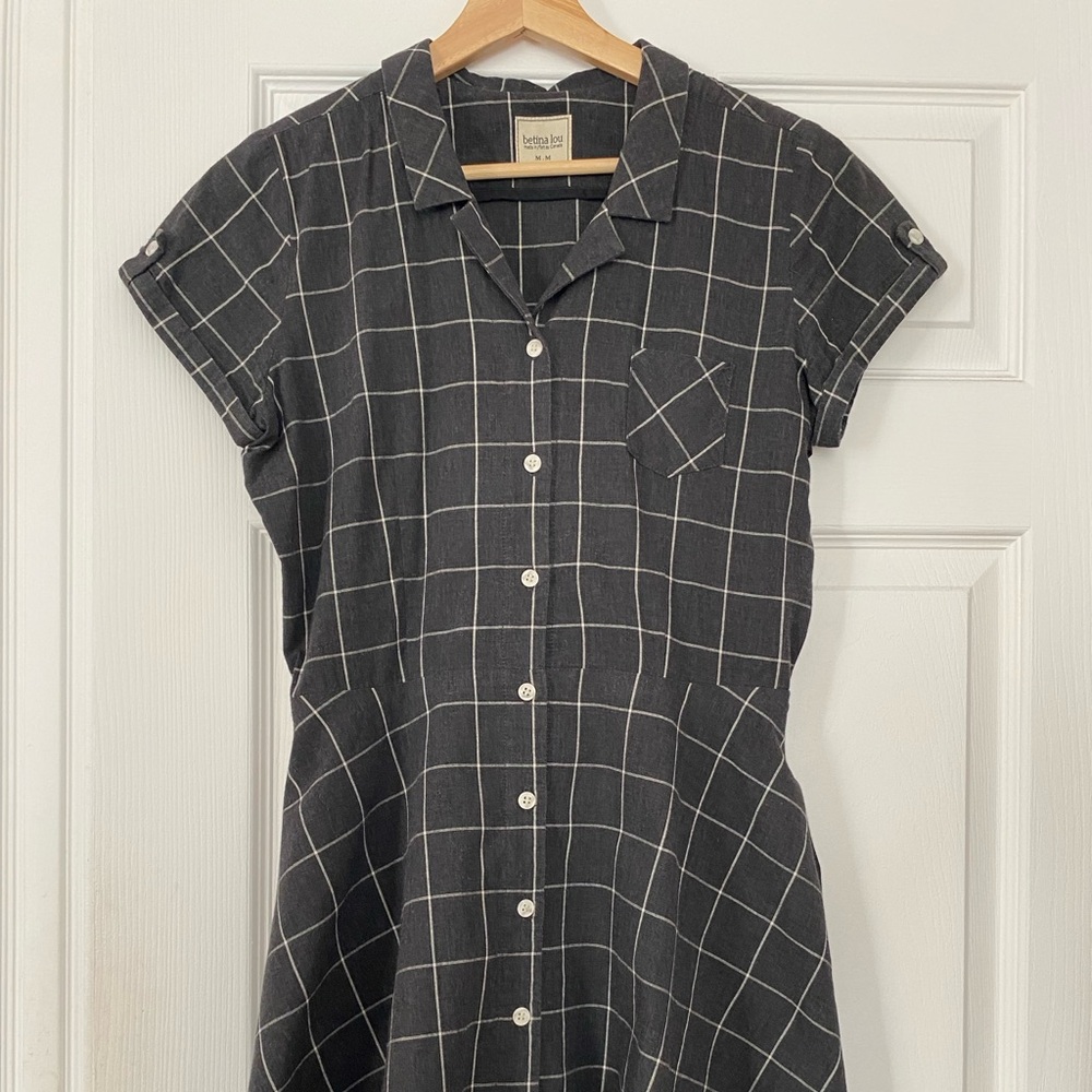 Shirt dress from designer Betina Lou, Montreal.
